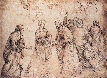 Estudio 2 Florencia renacentista Domenico Ghirlandaio Pinturas al óleo